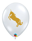 Transparent Unicorn Latex Balloon (Helium/Air Filled) - 11 Inches