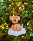 Personalised Ceramic Resin Ornament Gingerbread puppy -1 pc