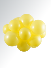 Pearl Lemon Chiffon Latex Balloon (Helium/Air Filled) - 11 Inches