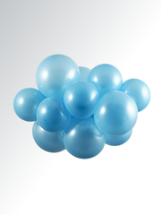 Pearl Light Blue Latex Balloon (Helium/Air Filled) - 11 Inches