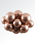 Chrome® Rose Gold Latex Balloon (Air Filled) - 7 Inches