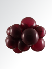 Sparkling Burgundy Latex Balloon (Helium/Air Filled) - 11 Inches