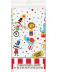 Plastic Table Cover 54In*84In Circus Carnival- 1 Pc