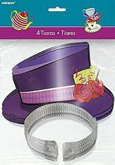 Paper Tiaras Mad Hatter Theme Party-4 pc