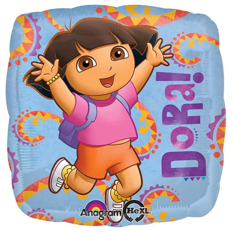 Round Dora Party (Helium) - 18 Inches