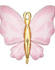 Foil Balloon Butterfly 69x69 cm Pink- (Helium)