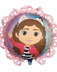 Gabby's Dollhouse Foil Balloon with Ruffle (Helium)- 20 Inches