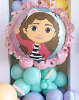 Gabby's Dollhouse Foil Balloon with Ruffle (Helium)- 20 Inches