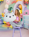 Gabby's Dollhouse Cakey Foil Balloon (Helium)- 26*18 Inches