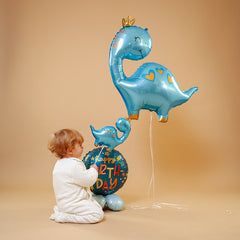 Blue Dinosaur (Helium) - 28 Inches