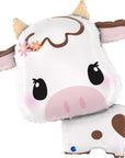 Cute Cow Helium - 25 Inches