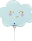 Cloud Satin Pastel Blue mini (Air-Filled) - 14 Inches