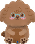 Cute Toy Poodle (Helium) - 21 Inches