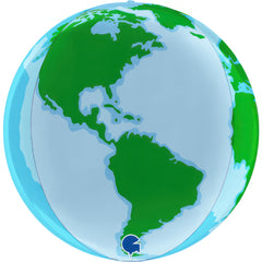 Globe Earth 4D Balloons (Air-filled) - 15 Inches