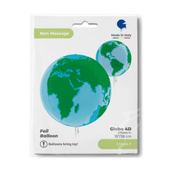 Globe Earth 4D Balloons (Air-filled) - 15 Inches