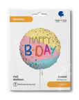 Round Funky Dots Birthday! (Helium) - 18 Inches