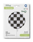 Checkered Pattern Balloon (Helium) - 18 Inches