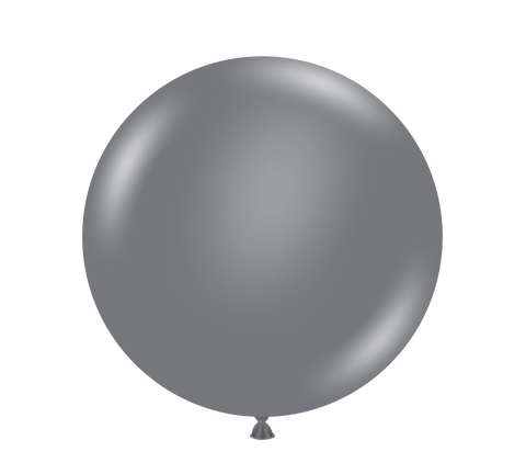 Pastel Grey Smoke Balloon (Helium/Air Filled) - 36 Inches