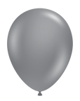 Pastel Grey Smoke Balloon (Helium/Air Filled) - 17 Inches