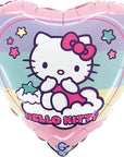 Hello Kitty Rainbow Heart (Helium) - 18 Inches