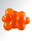 Mandarin Orange Latex Balloon (Air Filled) - 5 Inches