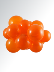 Mandarin Orange Latex Balloon (Air Filled) - 5 Inches