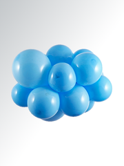 Pale Blue Latex Balloon (Helium/Air Filled) - 11 Inches