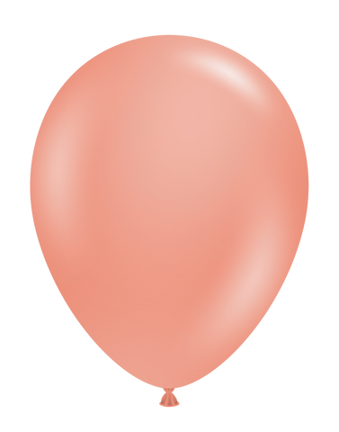 Rose Gold Latex Balloon (Air Filled) - 5 Inches