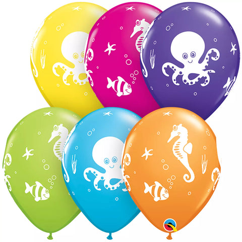 Fun Sea Creature Latex Balloon (Helium/Air Filled) - 11 Inches