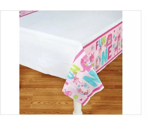 Plastic Table Cover 54In*84In One Wild Girl- 1 Pc