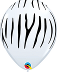 Zebra Stripes Latex Balloon (Helium/Air Filled) - 11 Inches