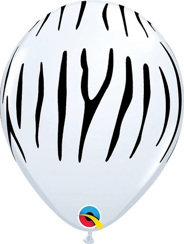 Zebra Stripes Latex Balloon (Helium/Air Filled) - 11 Inches