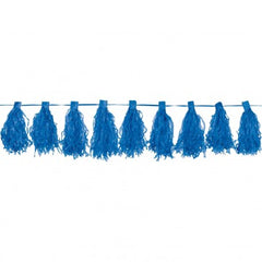 Paper Tassel Garland Dark Blue 10Ft- 1Pc