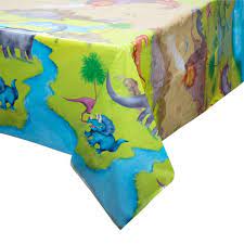 Plastic Table Cover 54In*84In Dinosaur- 1 Pc